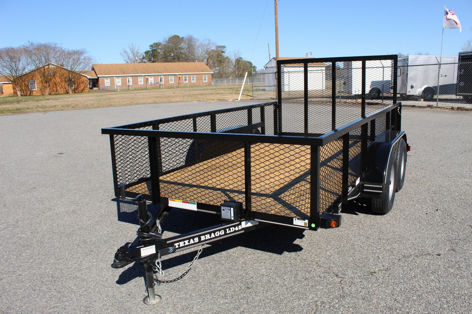 New 2025 TEXAS BRAGG TRAILERS 12LD w/ 2ft Exp Sides & Gate Utility Trailer