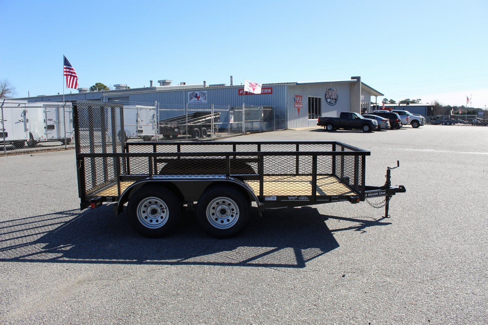 New 2025 TEXAS BRAGG TRAILERS 12LD w/ 2ft Exp Sides & Gate Utility Trailer