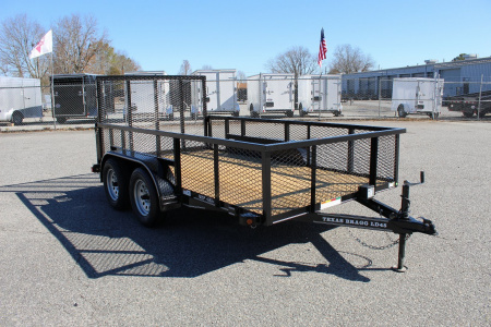 New 2025 TEXAS BRAGG TRAILERS 12LD w/ 2ft Exp Sides & Gate Utility Trailer