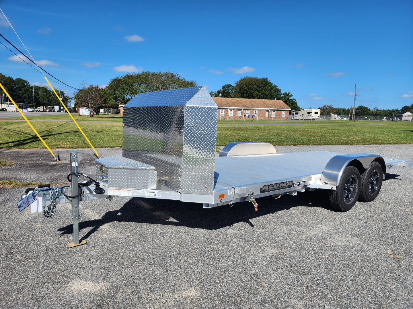 New 2024 ALUMA 8218 Low Clearance Tilt Car Trailer Car / Racing Trailer