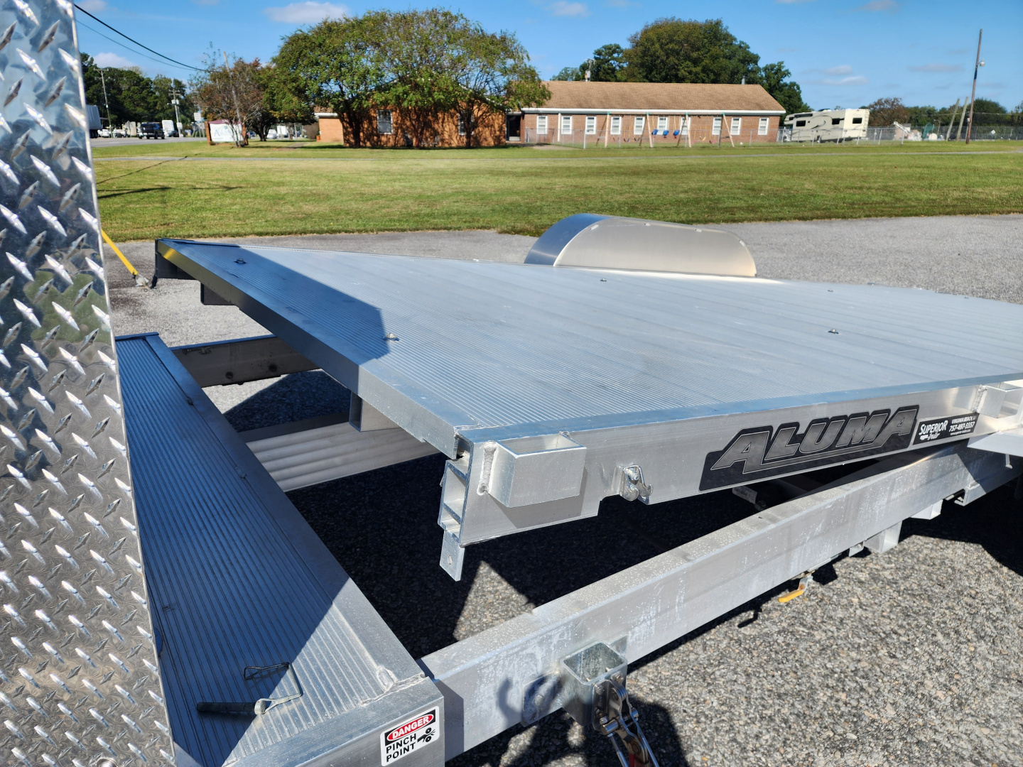 New 2024 ALUMA 8218 Low Clearance Tilt Car Trailer Car / Racing Trailer