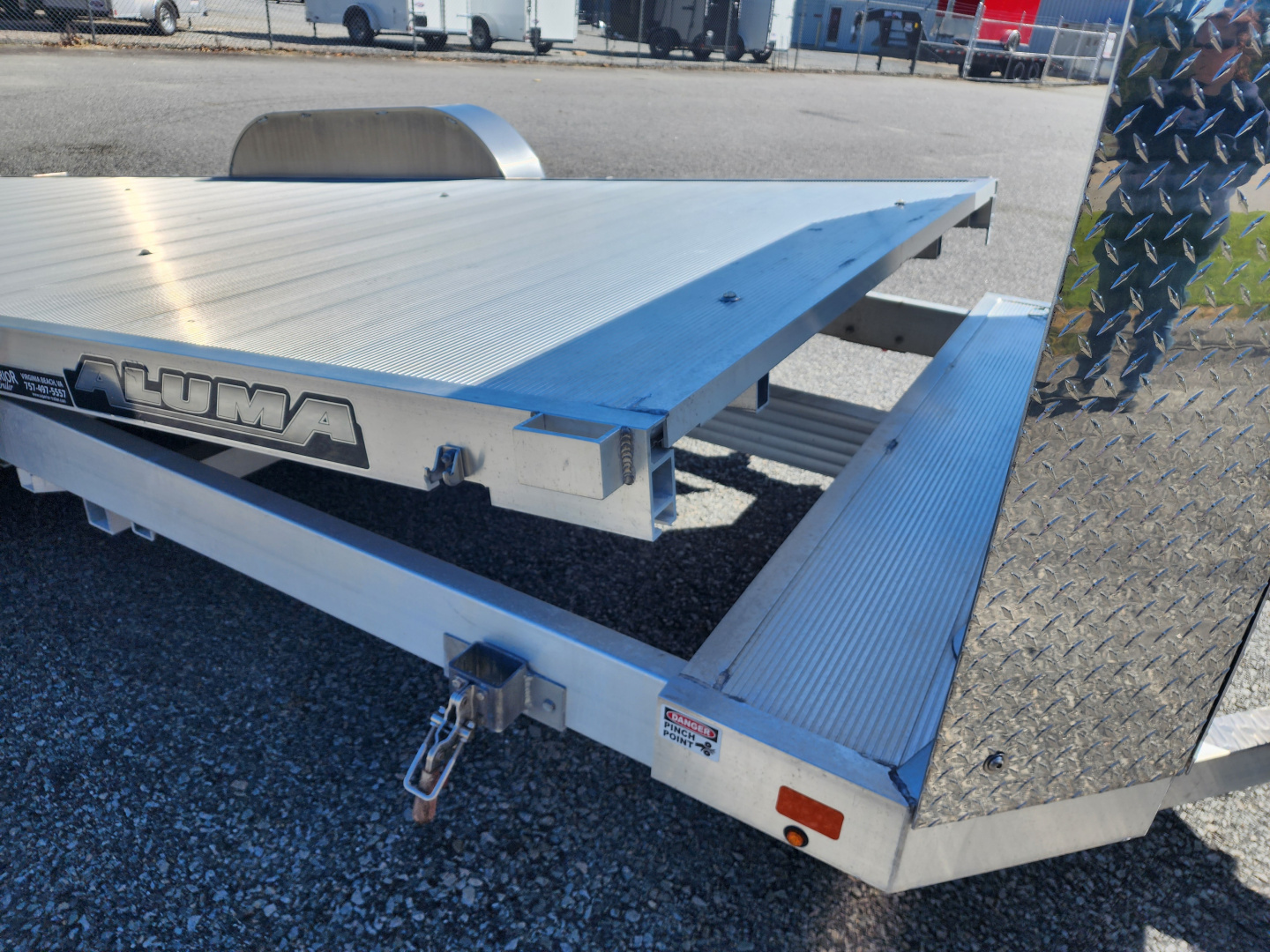 New 2024 ALUMA 8218 Low Clearance Tilt Car Trailer Car / Racing Trailer