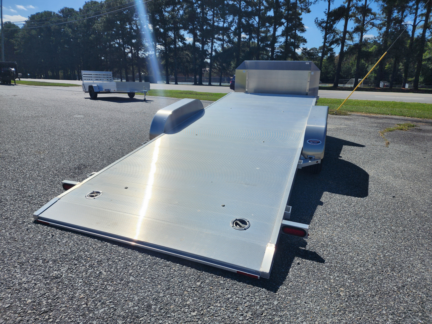 New 2024 ALUMA 8218 Low Clearance Tilt Car Trailer Car / Racing Trailer