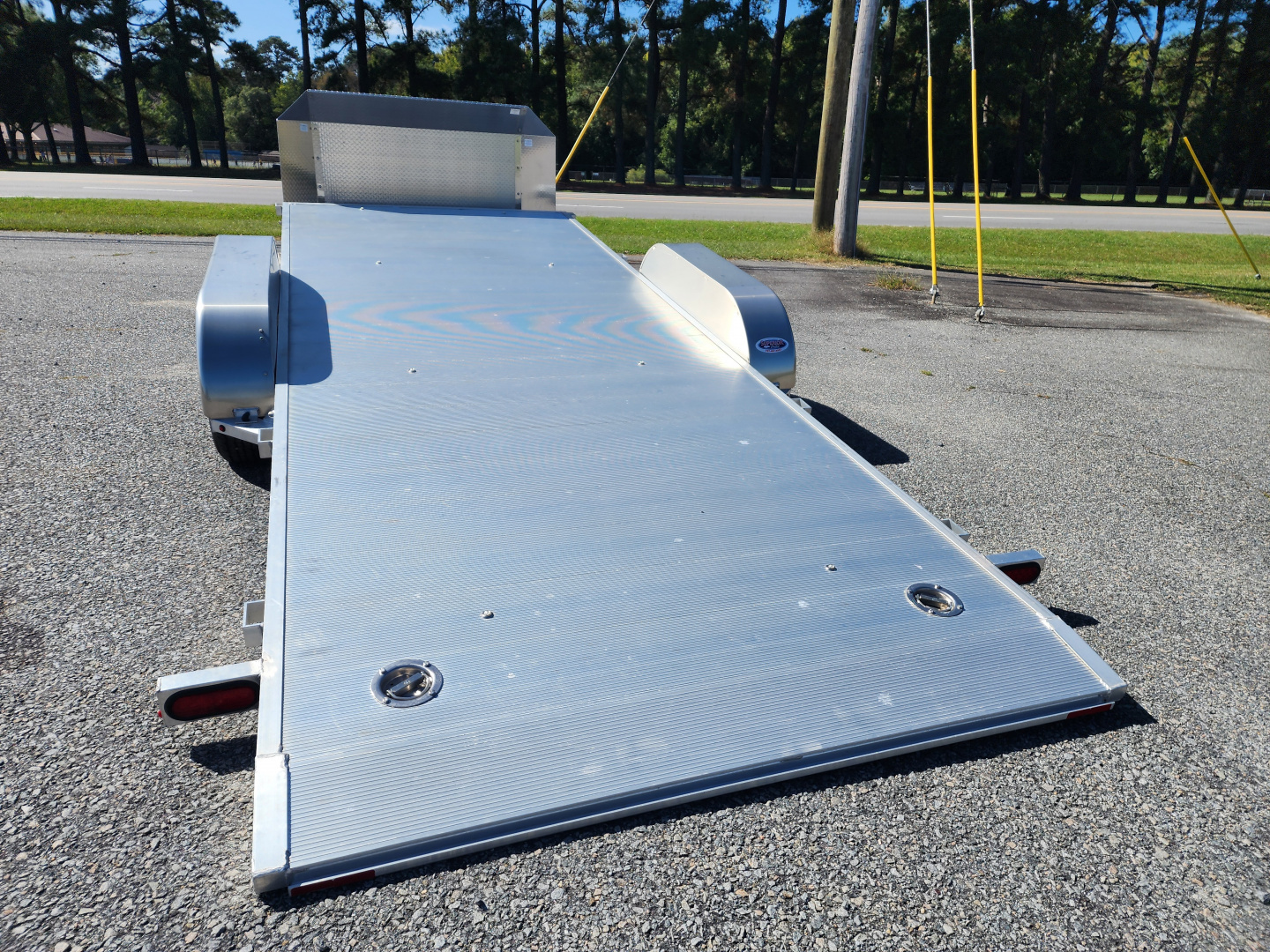 New 2024 ALUMA 8218 Low Clearance Tilt Car Trailer Car / Racing Trailer