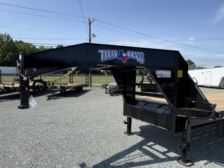New 2024 Texas Bragg Trailers GN 20+5 14K Flatbed Trailer