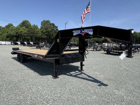 New 2024 Texas Bragg Trailers GN 20+5 14K Flatbed Trailer