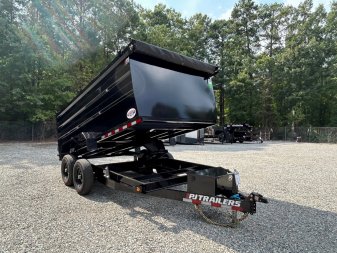New 2025 PJ Trailers D7 7x14 14K w/ 4' Sides Dump Trailer