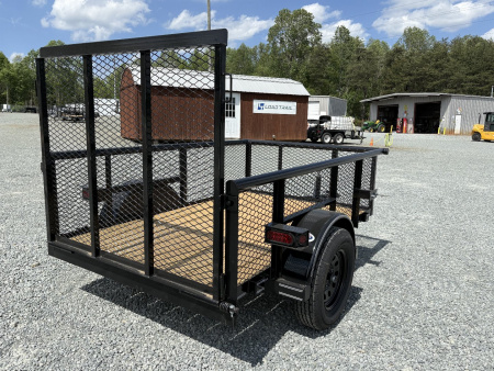 New 2025 TEXAS BRAGG TRAILERS 5X8P w/2ft Expanded Sides & Tailgate Utility Trailer