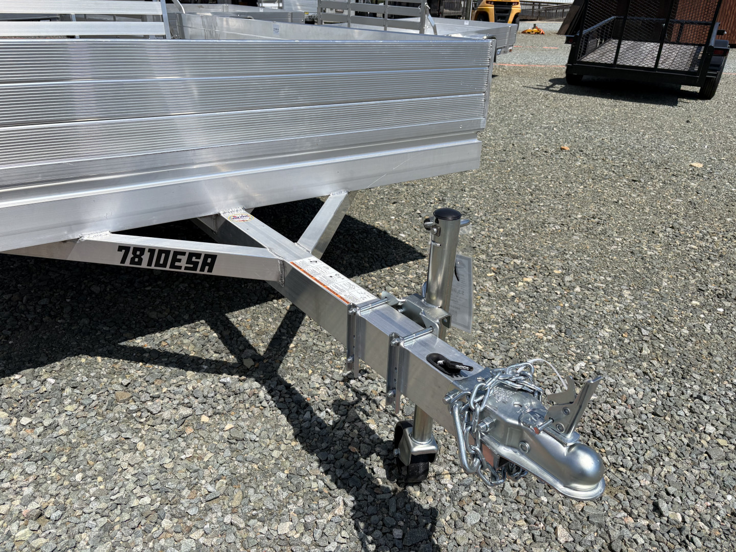 New 2024 ALUMA 7810ES Utility Trailer w/ 12" Solid Sides