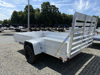 New 2024 ALUMA 7810ES Utility Trailer w/ 12" Solid Sides