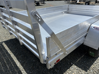 New 2024 ALUMA 7810ES Utility Trailer w/ 12" Solid Sides