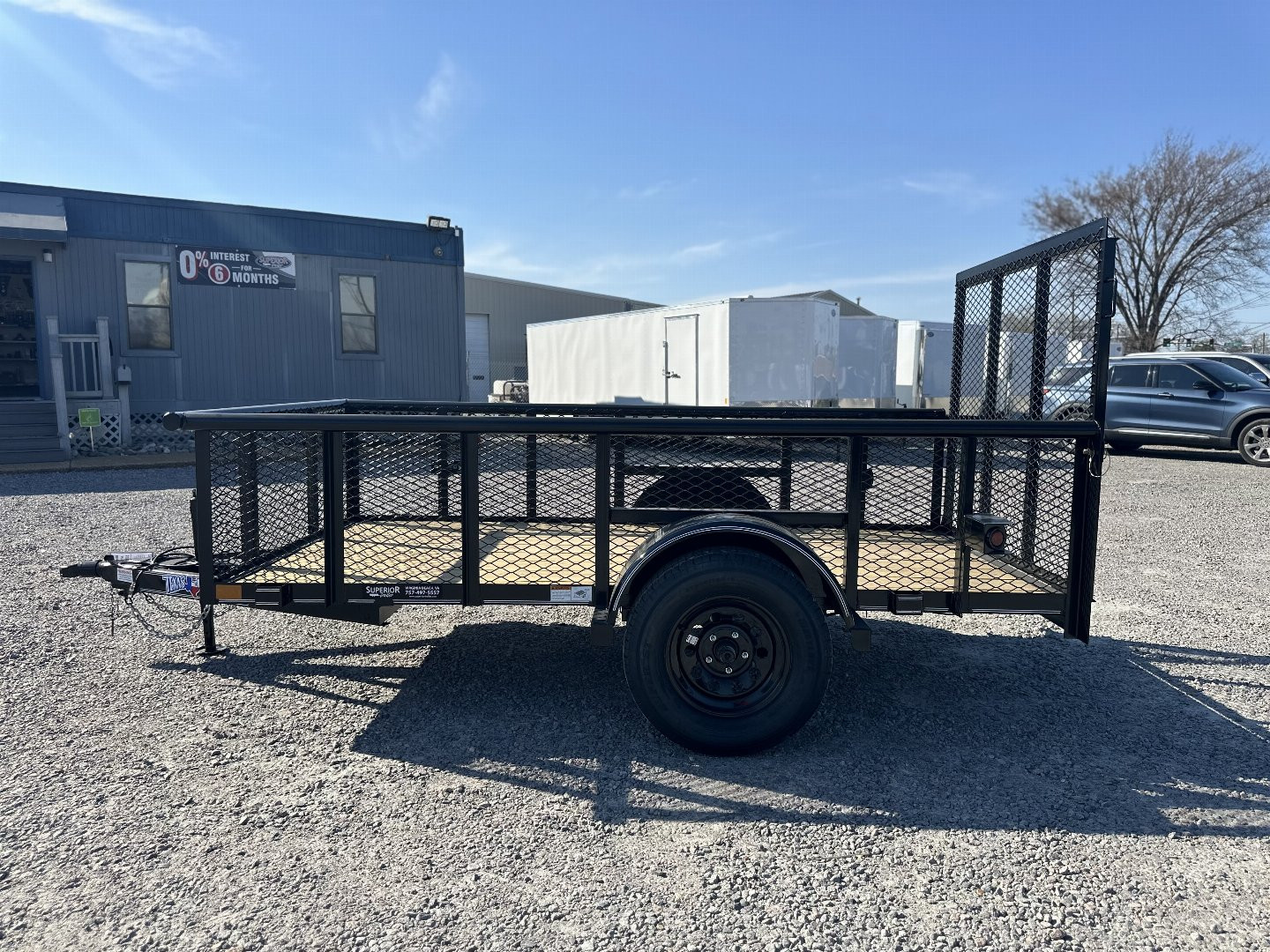 New 2025 TEXAS BRAGG TRAILERS 5x10P w/ 2ft Expanded Sides and Gate Utility Trailer