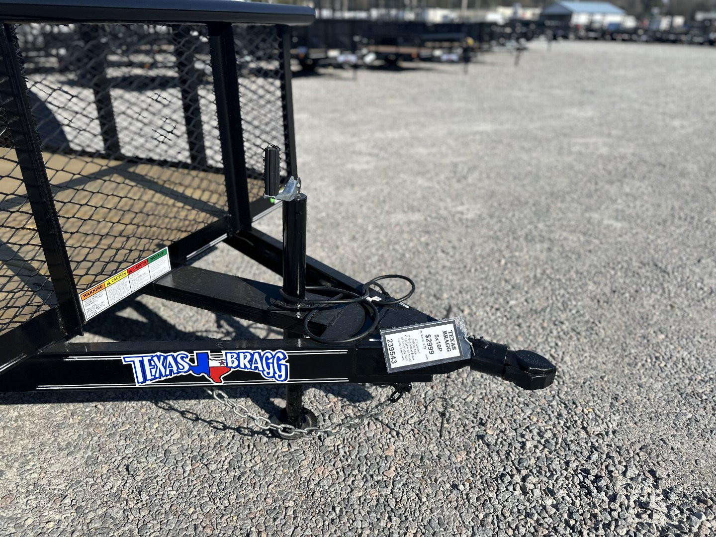 New 2025 TEXAS BRAGG TRAILERS 5x10P w/ 2ft Expanded Sides and Gate Utility Trailer