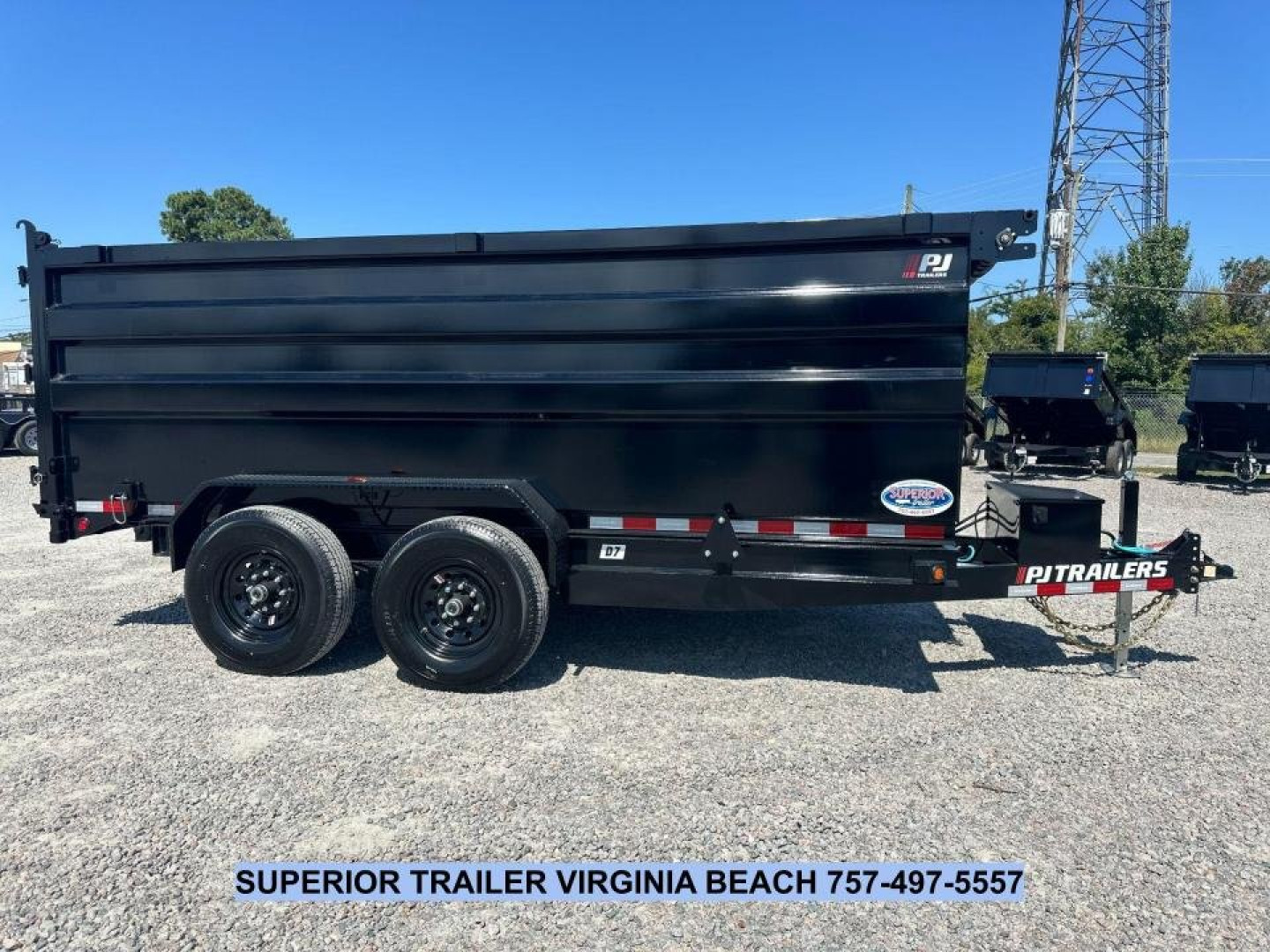 New 2025 PJ Trailers D7 7x14 14K w/ 4' Sides Dump Trailer HOT ITEM WHILE SUPPLIES LAST