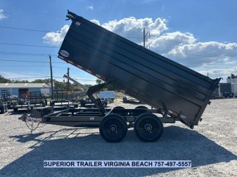 New 2025 PJ Trailers D7 7x14 14K w/ 4' Sides Dump Trailer HOT ITEM WHILE SUPPLIES LAST