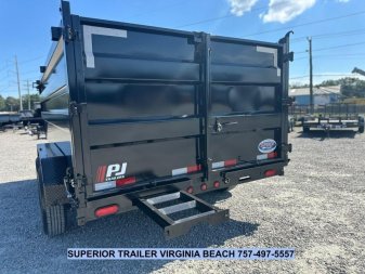 New 2025 PJ Trailers D7 7x14 14K w/ 4' Sides Dump Trailer HOT ITEM WHILE SUPPLIES LAST