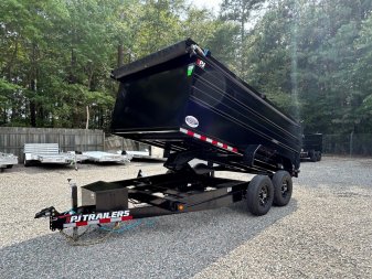New 2025 PJ Trailers D7 7x14 14K w/ 4' Sides Dump Trailer HOT ITEM WHILE SUPPLIES LAST