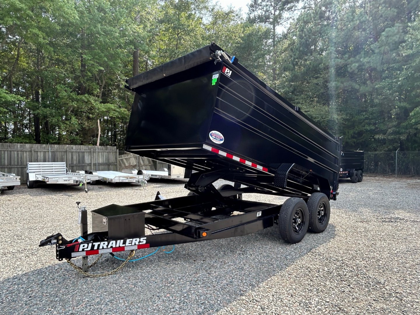 New 2025 PJ Trailers D7 7x14 14K w/ 4' Sides Dump Trailer HOT ITEM WHILE SUPPLIES LAST