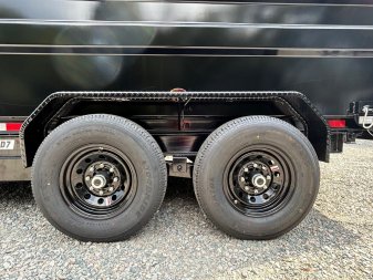 New 2025 PJ Trailers D7 7x14 14K w/ 4' Sides Dump Trailer HOT ITEM WHILE SUPPLIES LAST