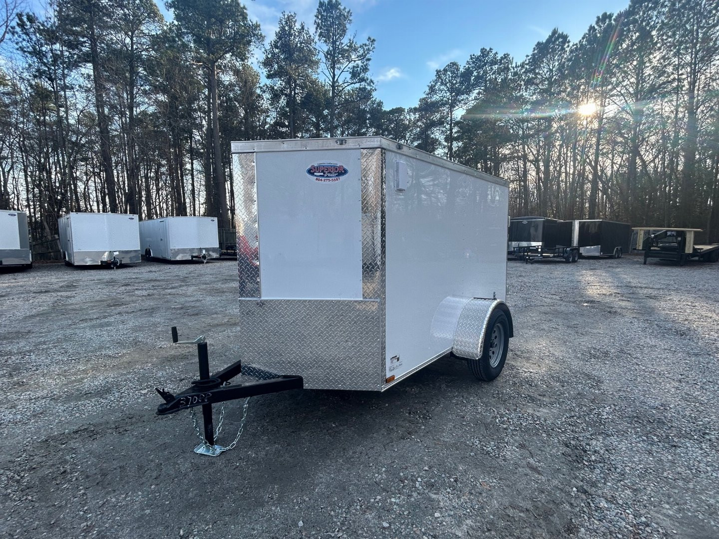 New 2025 ANVIL 5X8 Enclosed Trailer w/ Double Doors & Poly-Core Exterior