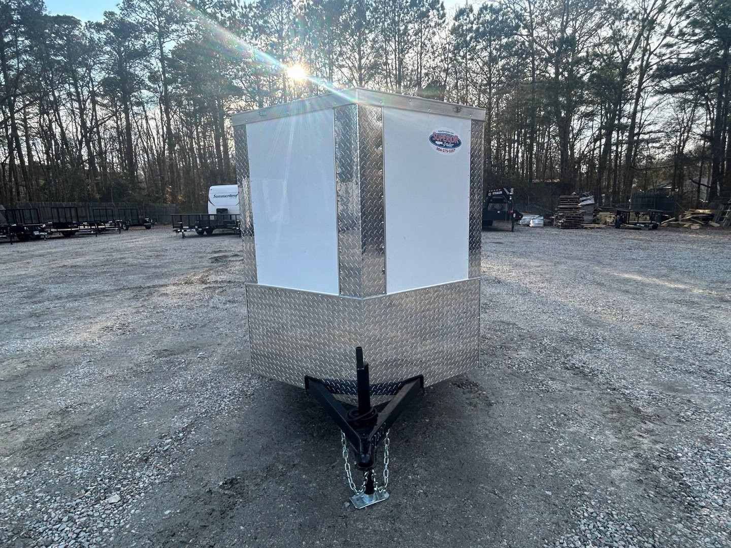 New 2025 ANVIL 5X8 Enclosed Trailer w/ Double Doors & Poly-Core Exterior