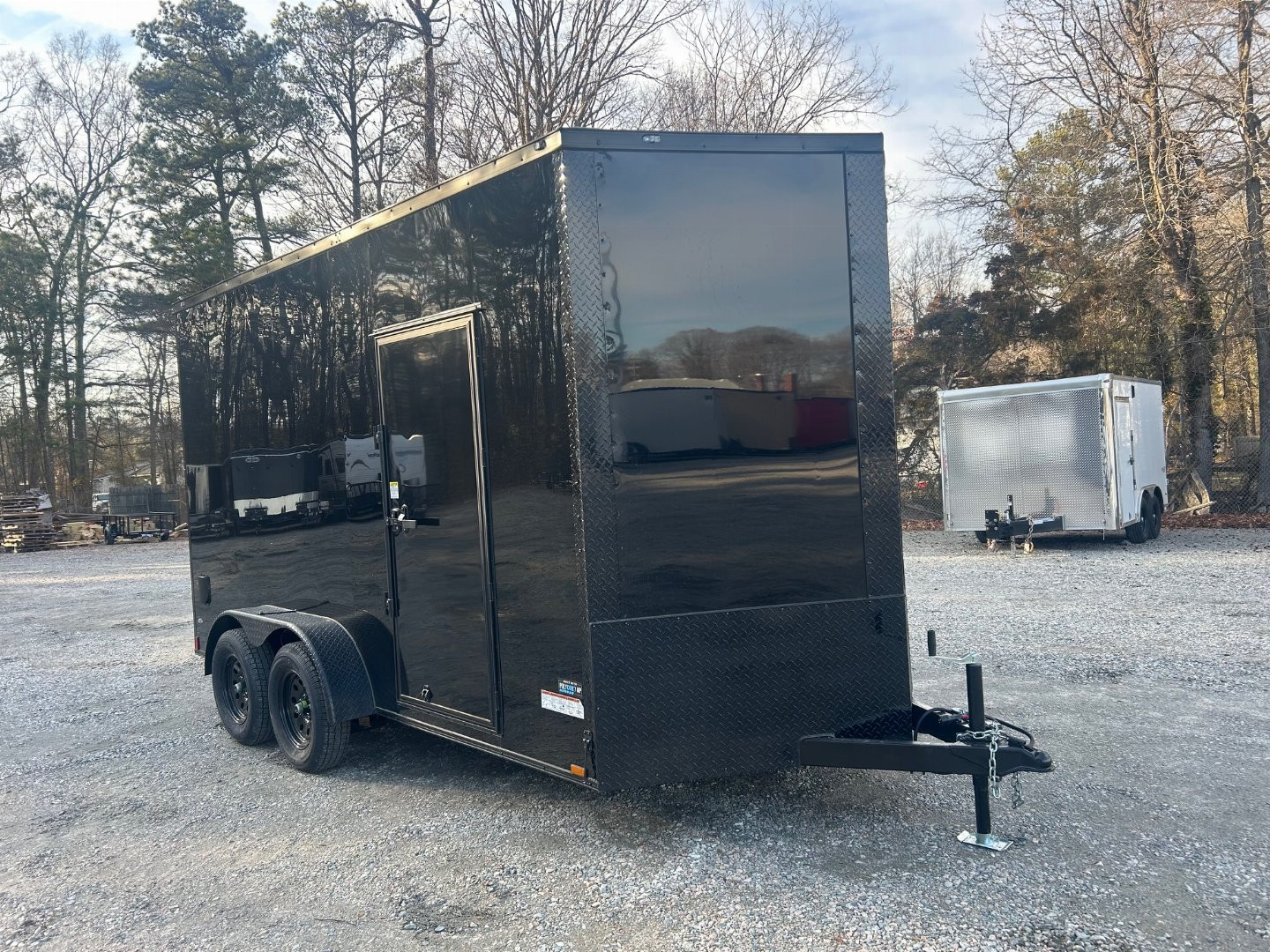 New 2025 ANVIL 7x14 7K Enclosed w/ Ramp Door & Black Out Package & Extra Height