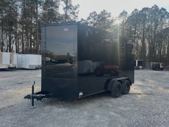 New 2025 ANVIL 7x14 7K Enclosed w/ Ramp Door & Black Out Package & Extra Height
