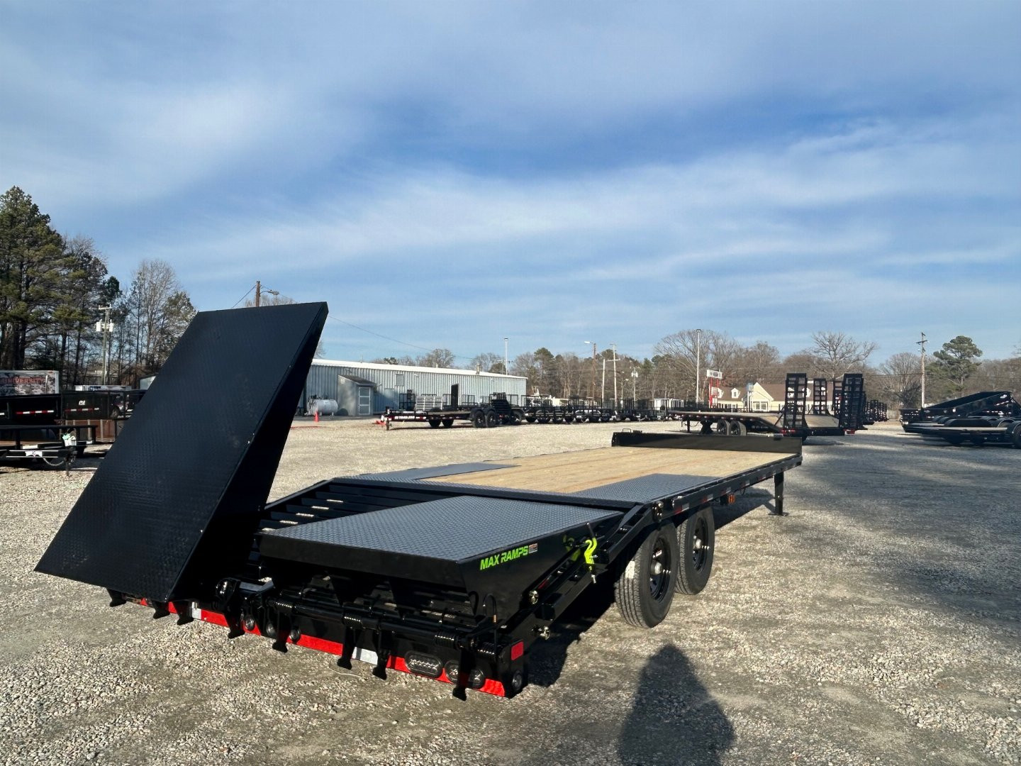 New 2025 Load Trail 24' 14K Deckover Trailer w/ Flip Over Ramps
