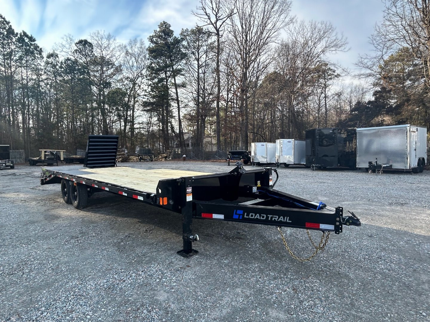New 2025 Load Trail 24' 14K Deckover Trailer w/ Flip Over Ramps