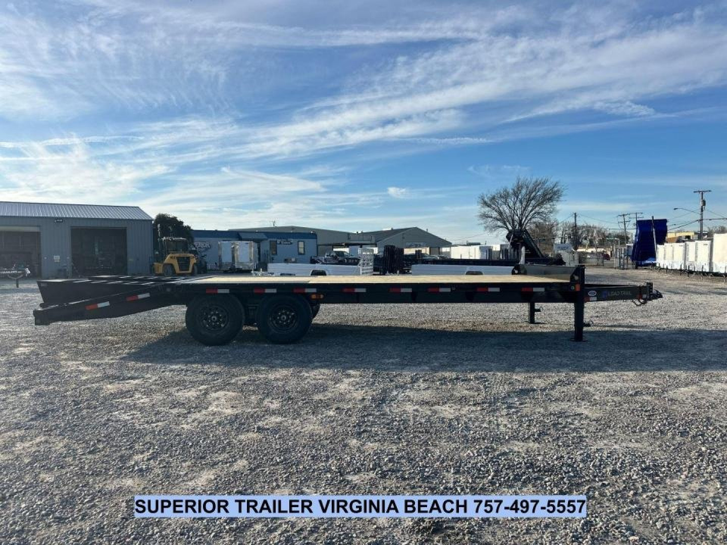 New 2025 Load Trail PS 24' 14K Deckover Trailer w/ Flip Over Ramps