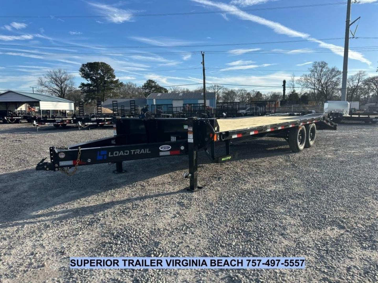 New 2025 Load Trail PS 24' 14K Deckover Trailer w/ Flip Over Ramps