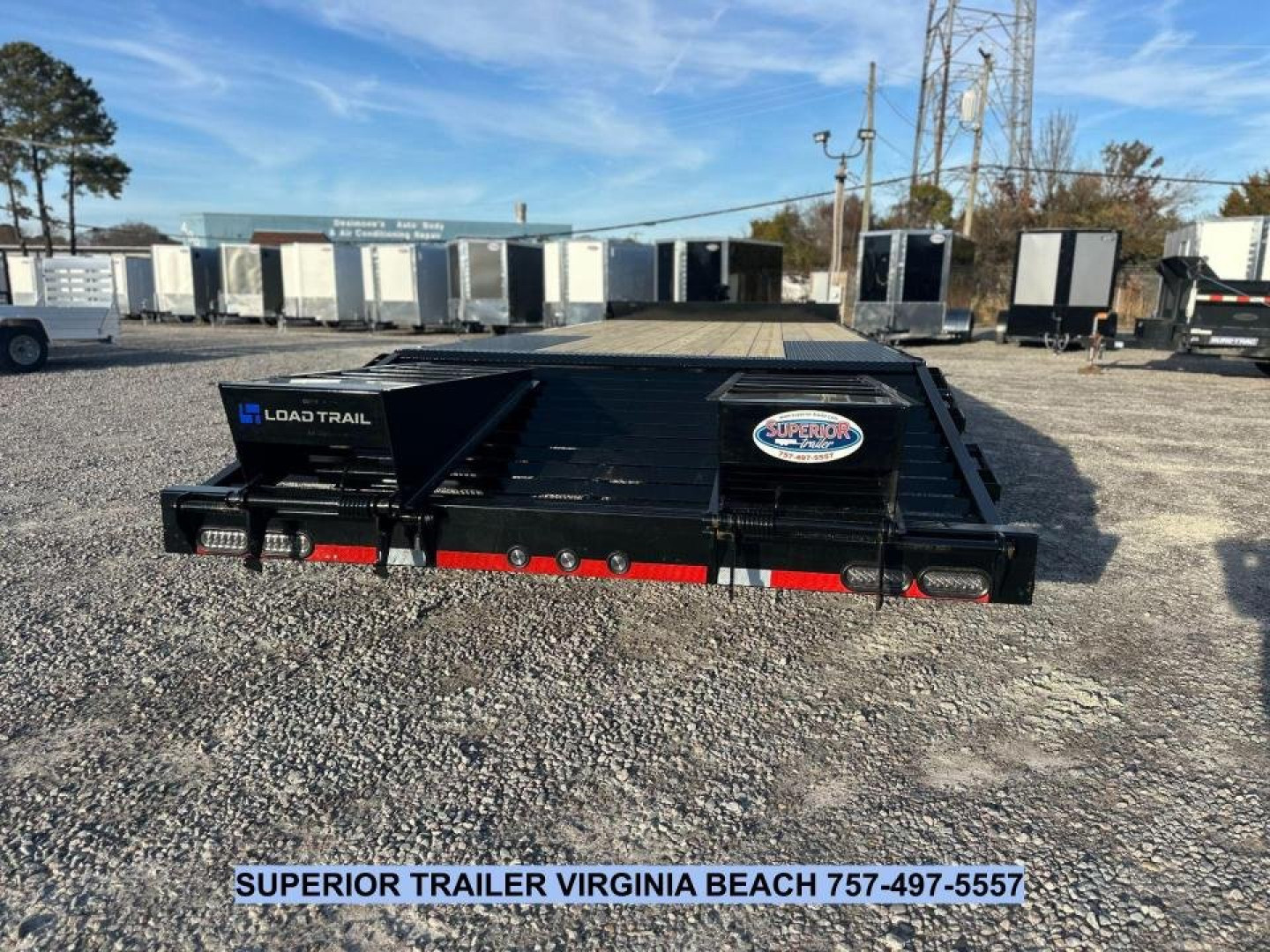 New 2025 Load Trail PS 24' 14K Deckover Trailer w/ Flip Over Ramps