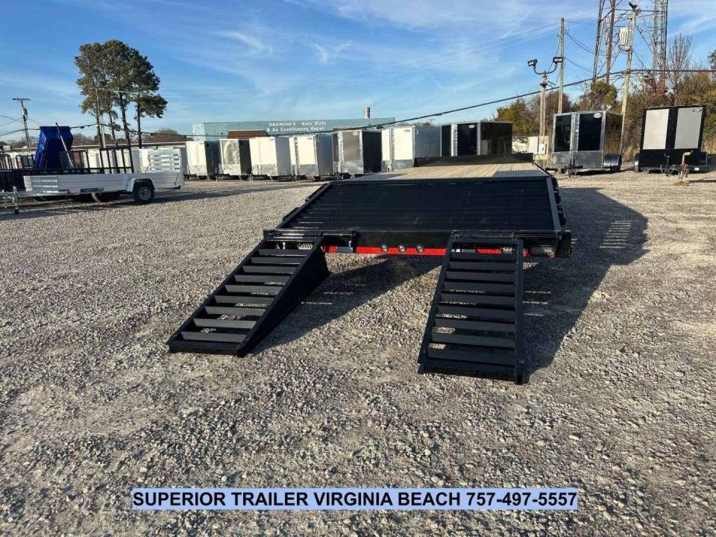 New 2025 Load Trail PS 24' 14K Deckover Trailer w/ Flip Over Ramps