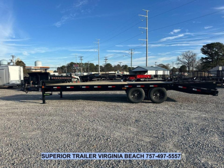 New 2025 Load Trail PS 24' 14K Deckover Trailer w/ Flip Over Ramps