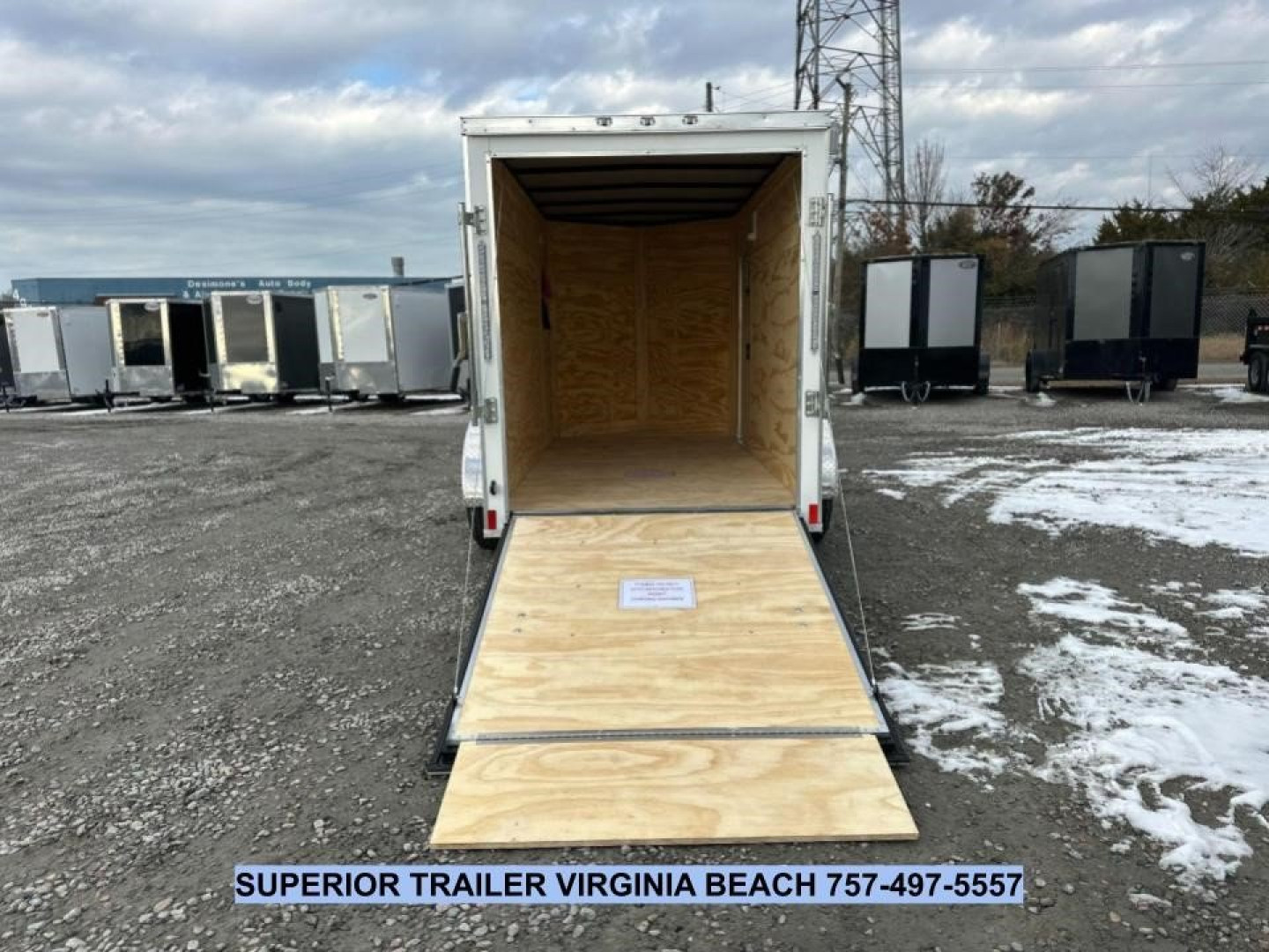New 2025 ANVIL 5X10 w/Ramp Cargo / Enclosed Trailer