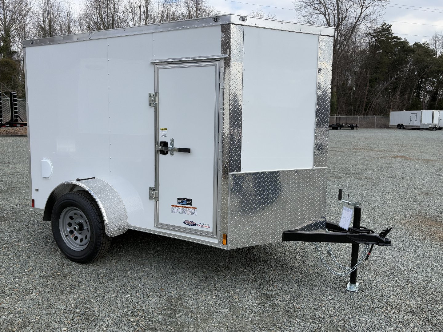 New 2025 ANVIL 5X8 Enclosed w/ 6" Extra Height, Ramp Door & Poly-Core Exterior