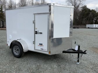 New 2025 ANVIL 5X8 Enclosed w/ 6" Extra Height, Ramp Door & Poly-Core Exterior