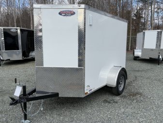 New 2025 ANVIL 5X8 Enclosed w/ 6" Extra Height, Ramp Door & Poly-Core Exterior