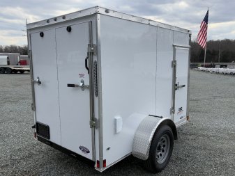 New 2025 ANVIL 5X8 Enclosed w/ 6" Extra Height, Ramp Door & Poly-Core Exterior