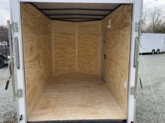 New 2025 ANVIL 5X8 Enclosed w/ 6" Extra Height, Ramp Door & Poly-Core Exterior