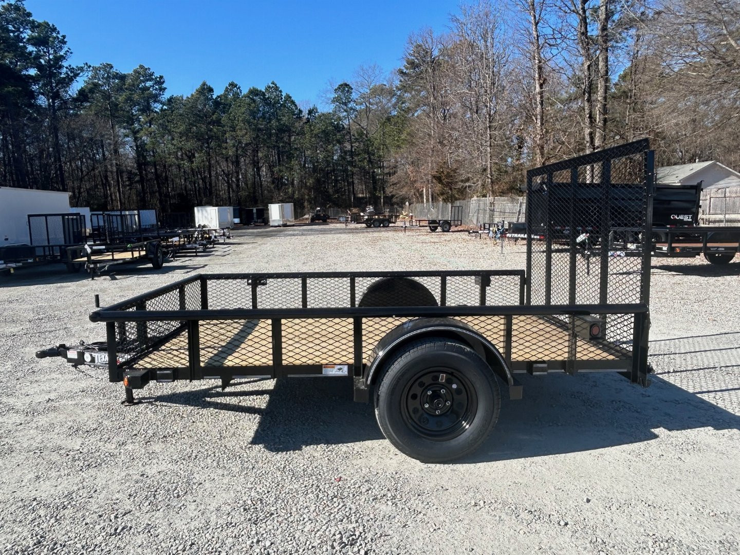 New 2025 TEXAS BRAGG TRAILERS 6x10P w/ Expanded Sides and Gate Utility Trailer
