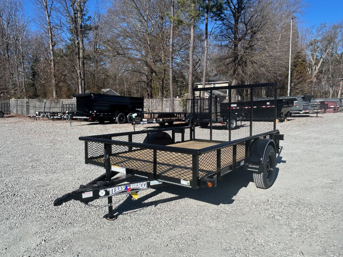 New 2025 TEXAS BRAGG TRAILERS 6x10P w/ Expanded Sides and Gate Utility Trailer