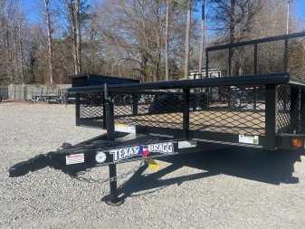 New 2025 TEXAS BRAGG TRAILERS 6x10P w/ Expanded Sides and Gate Utility Trailer