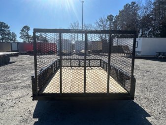 New 2025 TEXAS BRAGG TRAILERS 6x10P w/ Expanded Sides and Gate Utility Trailer