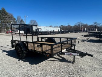 New 2025 TEXAS BRAGG TRAILERS 6x10P w/ Expanded Sides and Gate Utility Trailer