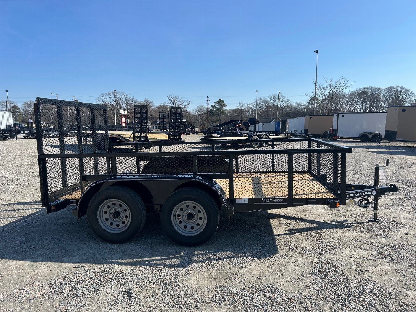 New 2025 TEXAS BRAGG TRAILERS 12LD w/ 2' Exp Metal Sides & Gate Utility Trailer