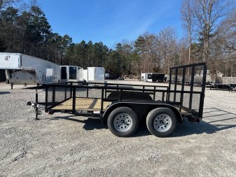 New 2025 TEXAS BRAGG TRAILERS 12LD w/ 2' Exp Metal Sides & Gate Utility Trailer