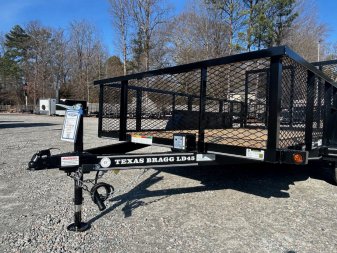 New 2025 TEXAS BRAGG TRAILERS 12LD w/ 2' Exp Metal Sides & Gate Utility Trailer