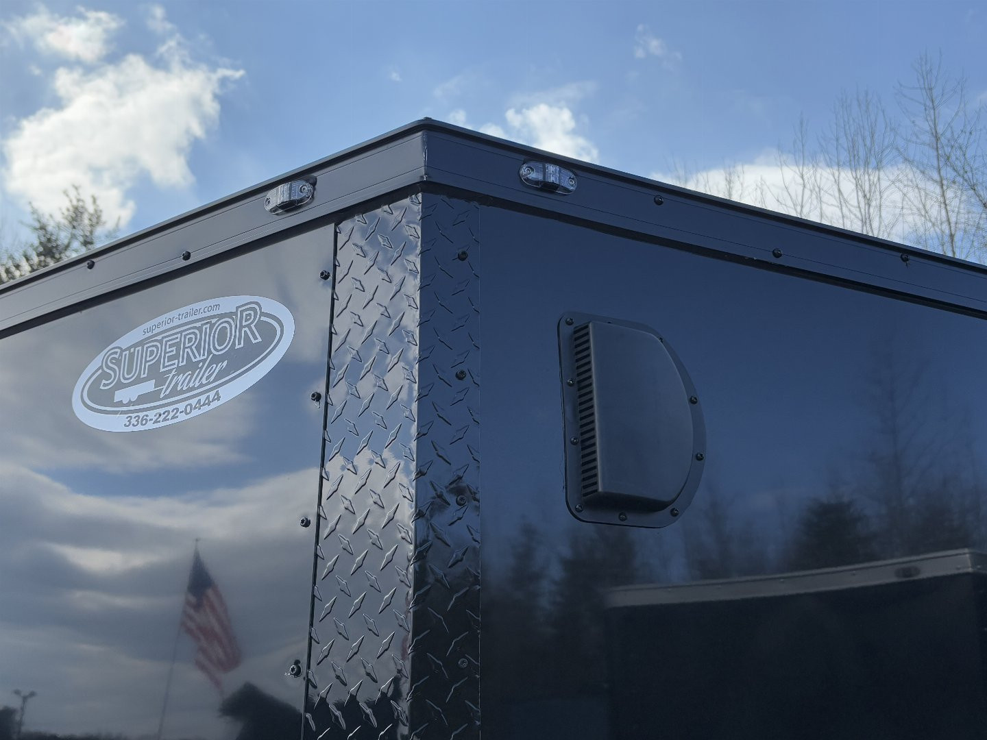 New 2025 ANVIL 7x16 7K Enclosed w/ Ramp Door, Black Out Package & Poly-Core Exterior