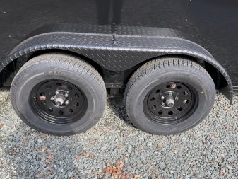 New 2025 ANVIL 7x16 7K Enclosed w/ Ramp Door, Black Out Package & Poly-Core Exterior